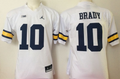 Michigan Wolverines White #10 BRADY Jersey