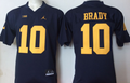 Jordan Michigan Wolverines Blue #10 BRADY Jersey