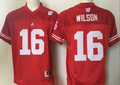 Wisconsin Badgers Red #16 WILSON Jersey