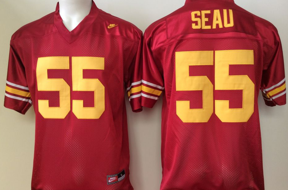 USC Trojans Red #55. SEAU Jersey