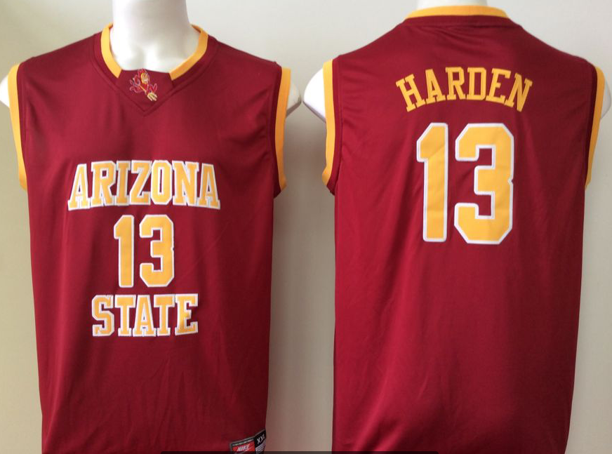 Arizona State Sun Devils Red #13 HARDEN Jersey