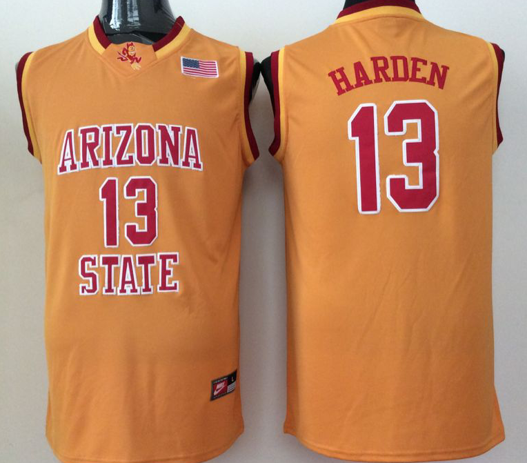 Arizona State Sun Devils YELLOW #13 HARDEN Jersey