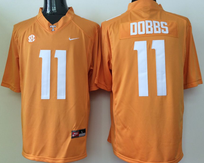 Tennessee Volunteers Orange #11 Dobbs Jersey
