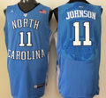 North Carolina Tar Heels Blue #11 JOHNSON Jersey