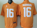 Tennessee Volunteers Orange #16 MANNING Jersey