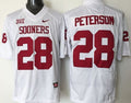 Oklahoma Sooners White #28 PETERSON Jersey