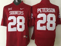 Oklahoma Sooners Red #28 PETERSON Jersey