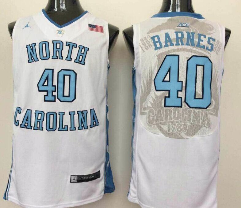 North Carolina Tar Heels #40 BARNES Jersey