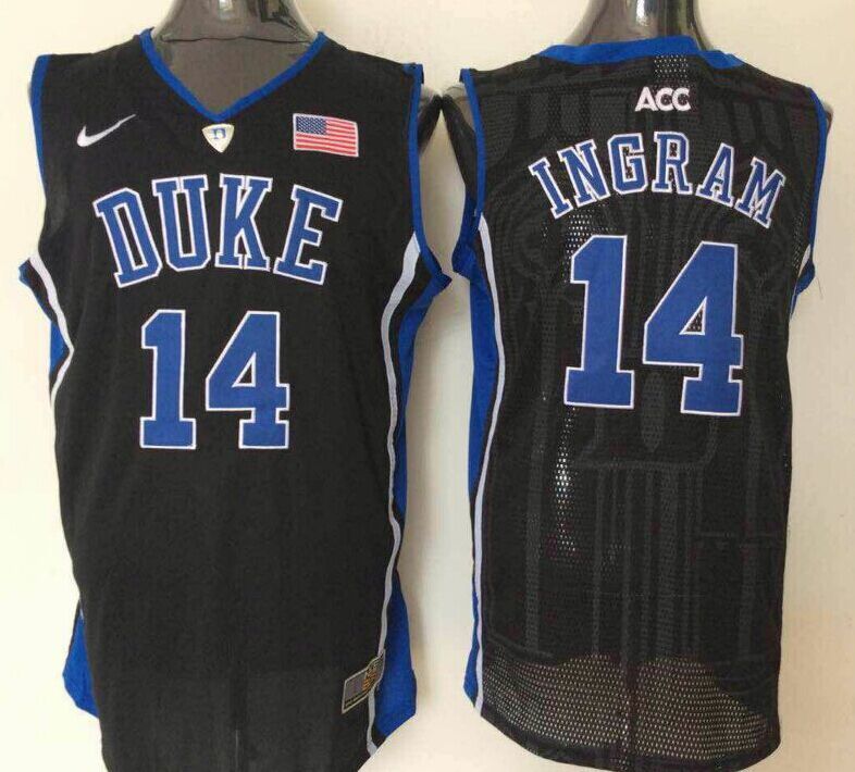 Duke Blue Devils #14 Black INGRAM Jersey