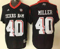 Texas A M black #40 MILLER Jersey