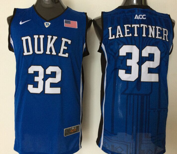 Duke Blue Devils #32 LAETTNER Blue Jersey