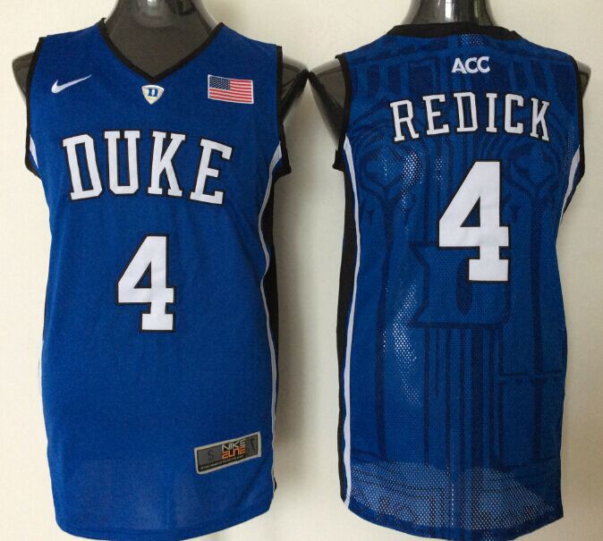 Duke Blue Devils #4 REDICK Blue Jersey