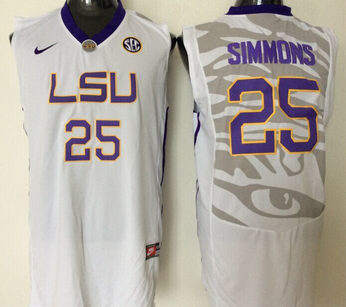 LSU Tigers #25 SIMMONS Jersey