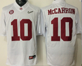 Alabama Crimson Tide #10 MCCARRUN White Jersey