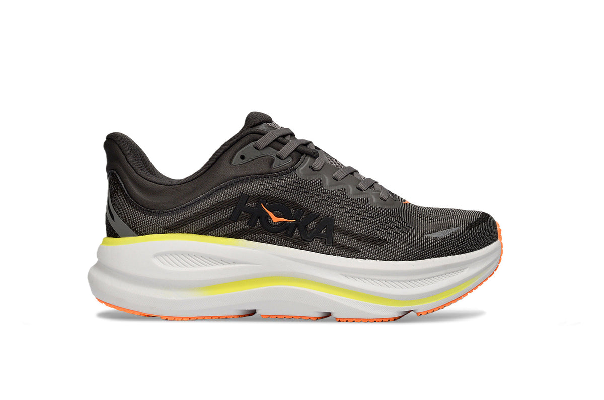HOKA ONE ONE Bondi 9 Anthracite / Neon Yellow / Orange