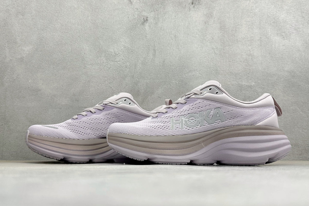 HOKA Bondi 8 Pale Lavender Gradient Running Sneaker