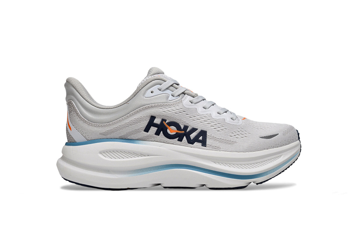 HOKA ONE ONE Bondi 9 Grout / Deep Navy / Ice Blue