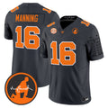 #16 Manning Tennessee Volunteers Dark Gray Limited Stitched Jersey SEC & Manning Patch