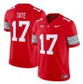 Men's Ohio State Buckeyes #17 Carnell Tate Red F.U.S.E. 2025-2026 Stitched