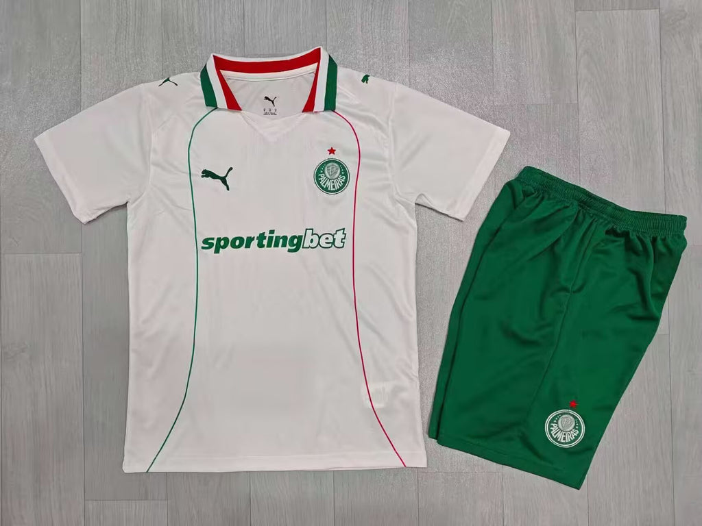 KIDS almeiras  Away Kit – White/Green