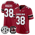 #38 Rogers South Carolina Gamecocks 2026 V2 Garnet Stitched Jersey SEC Patch