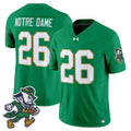 #26 Notre Dame Fighting Irish Green Gridiron Leprechaun Edition Stitched College Football Jersey