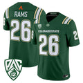 #26 Rams Colorado State Rams Green Home Stitched Football Jersey Pac-12 Patch