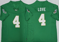 Norte Dame Fighting Irish   Green #4 LOVE Jersey