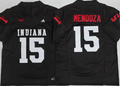 Indiana Hoosiers Black  #15 MENDOZA Jersey