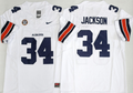 Auburn Tigers    White   #34 JACKSON Jersey