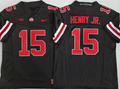 Ohio State Buckeyes Black    #15 HENRY JR. Jersey