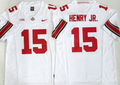 Ohio State Buckeyes   White   #15 HENRY JR. Jersey