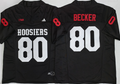 Indiana Hoosiers  Black   #80 BECKER Jersey