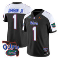 Men's Florida Gators #1 Montrell Johnson Jr. Black Alternate 2024 F.U.S.E.