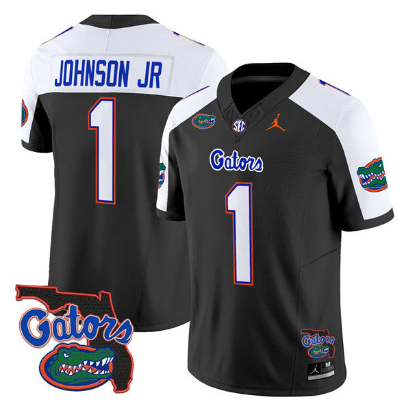 Men's Florida Gators #1 Montrell Johnson Jr. Black Alternate 2024 F.U.S.E.