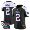 Men's Florida Gators #2 DJ Lagway Black Alternate 2024 F.U.S.E. Florida Patch