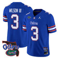 Men's Florida Gators #3 Eugene wilson lll Royal 2024 F.U.S.E. Florida Patch Vapor