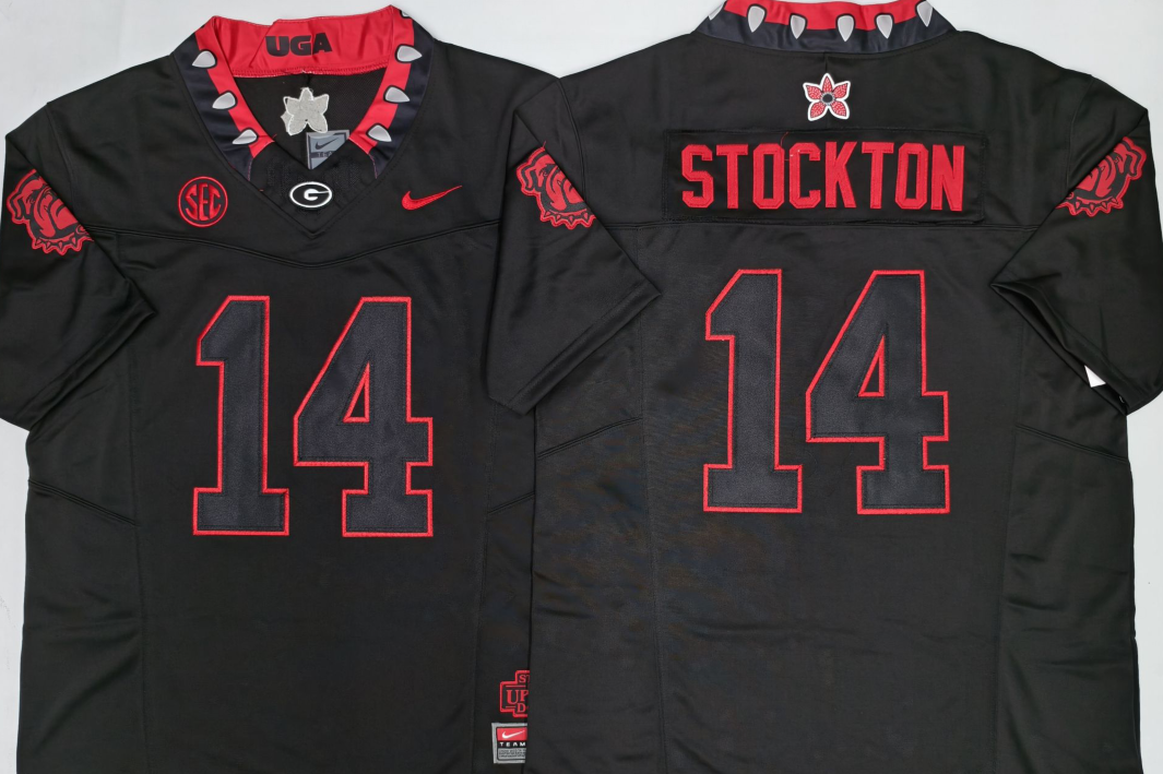 Georgia Bulldogs Black #14 STOCKTON Jersey