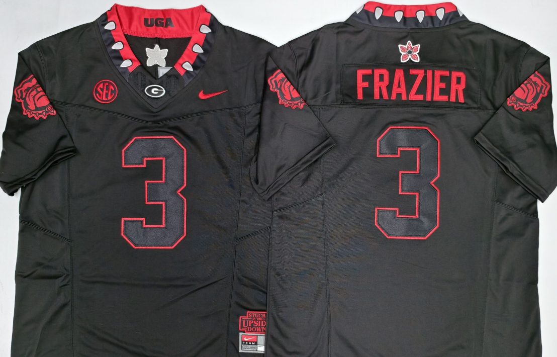 Georgia Bulldogs Black #3 FRAZIER Jersey