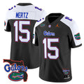 Men's Florida Gators #15 Graham Mertz Black Alternate 2024 F.U.S.E.