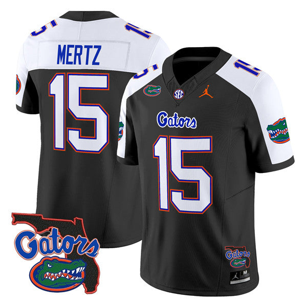 Men's Florida Gators #15 Graham Mertz Black Alternate 2024 F.U.S.E.