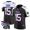 Men's Florida Gators #15 Tim Tebow Black Alternate 2024 F.U.S.E. Florida Patch
