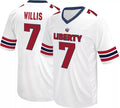 Men's Liberty Flames #7 Malik Willis White Stitched Football Jersey