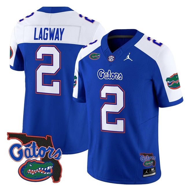 Men's Florida Gators #2 DJ Lagway Royal Alternate 2024 F.U.S.E. Florida Patch