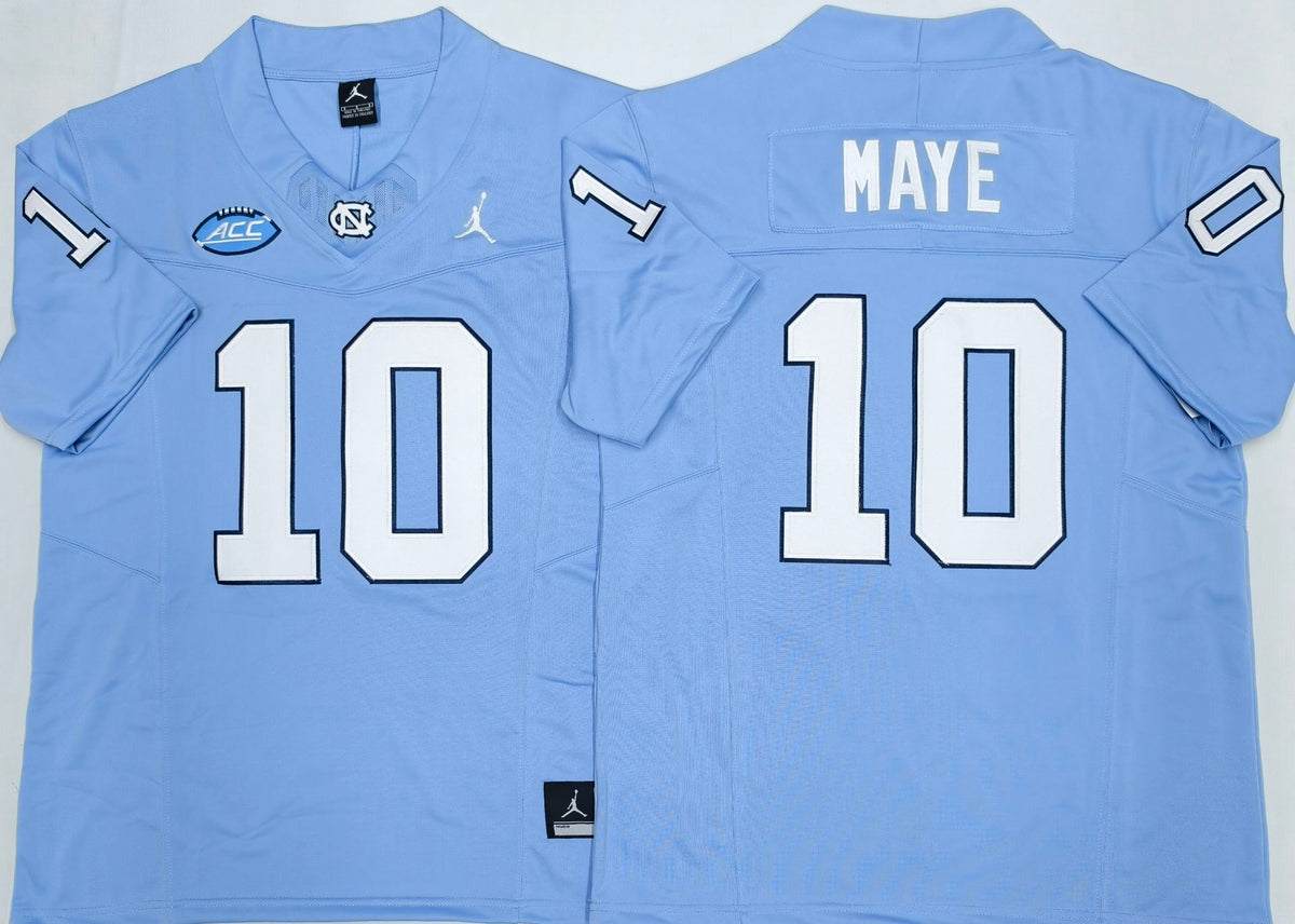 North Carolina Tar Heels Blue #10 MAYE Jersey