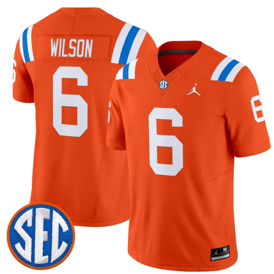 Men's Florida Gators #6 Dallas Wilson Orange '1960s Throwback' F.U.S.E. Vapor