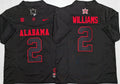 Alabama Crimson Tide Black #2 WILLIAMS Jersey