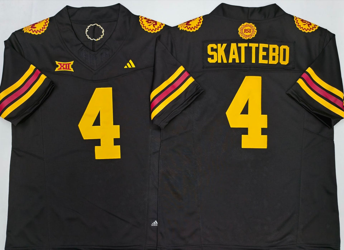 Arizona Sun Devils Black #4 SKATTEBO Jersey