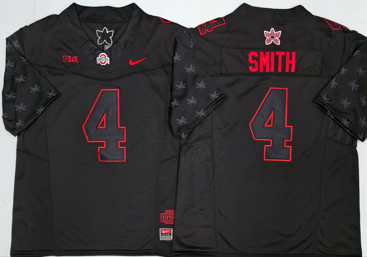 Ohio State Buckeyes Black  #4 SMITH Jersey
