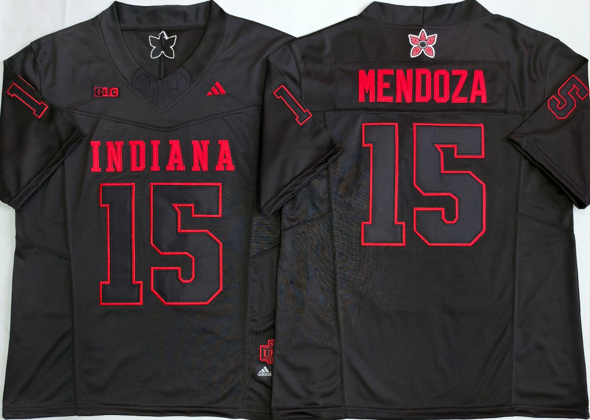 Indiana Hoosiers Black #15 MENDOZA Jersey